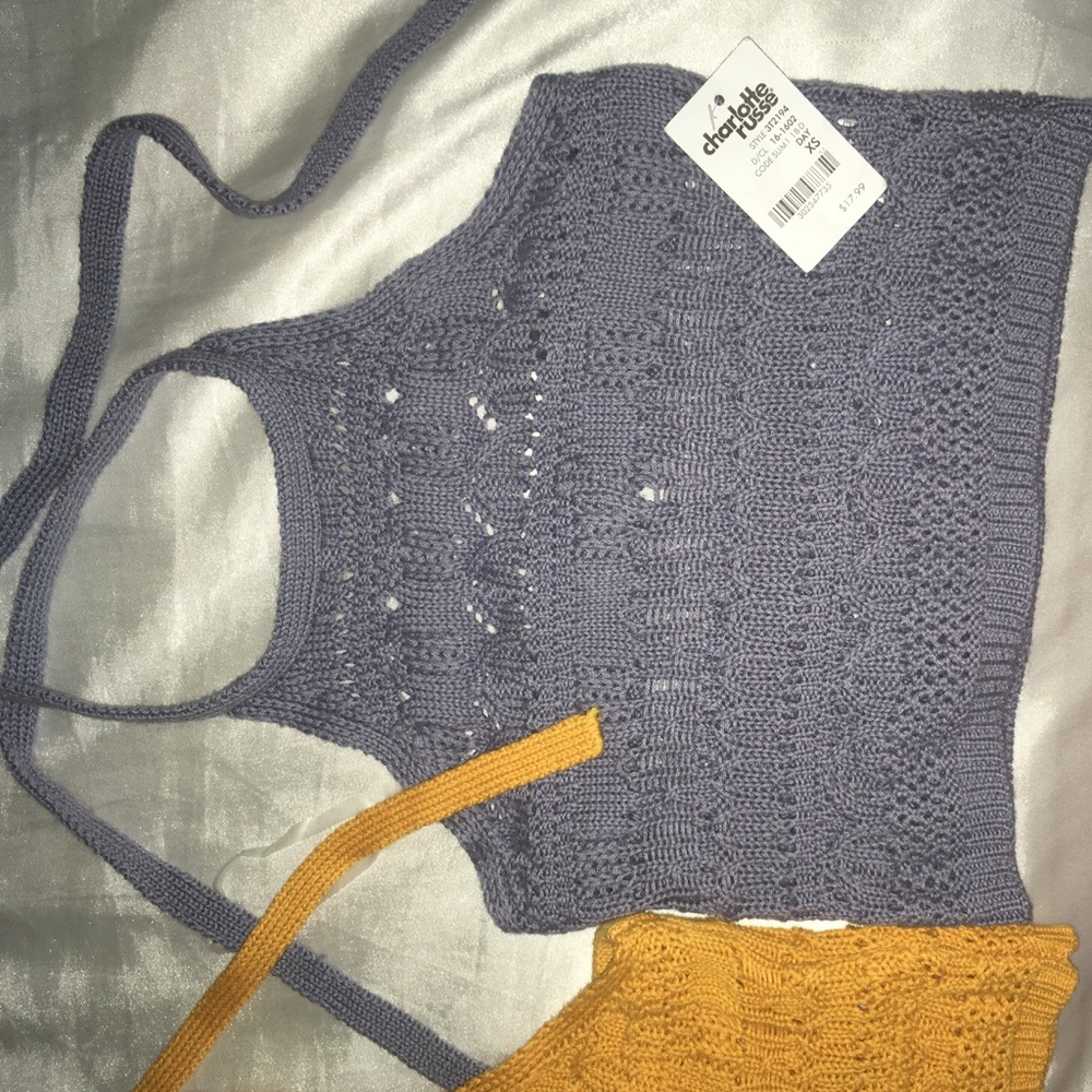 2 Halter Crop Crochet Tops - Picture 6 of 6